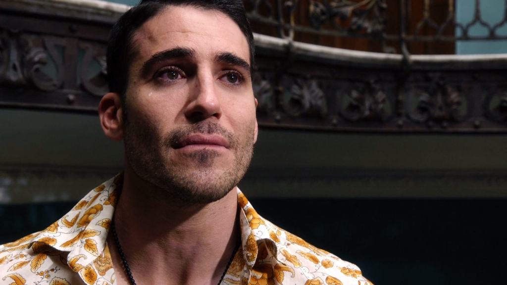 A close up of Lito. He looks emotional.