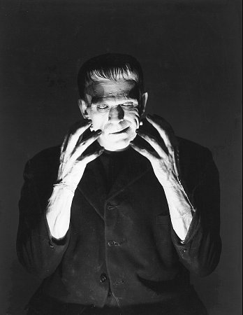 Portrait photo of Frankenstein.