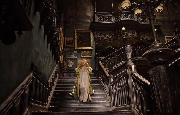 Mia Wasikowska as Edith Kushing in movie still from Crimson Peak